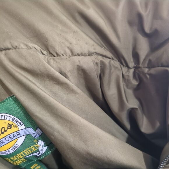 Cabelas Premier Northern Hunting Goose Down Puffer Jacket Mens M Army Green - Picture 6 of 12